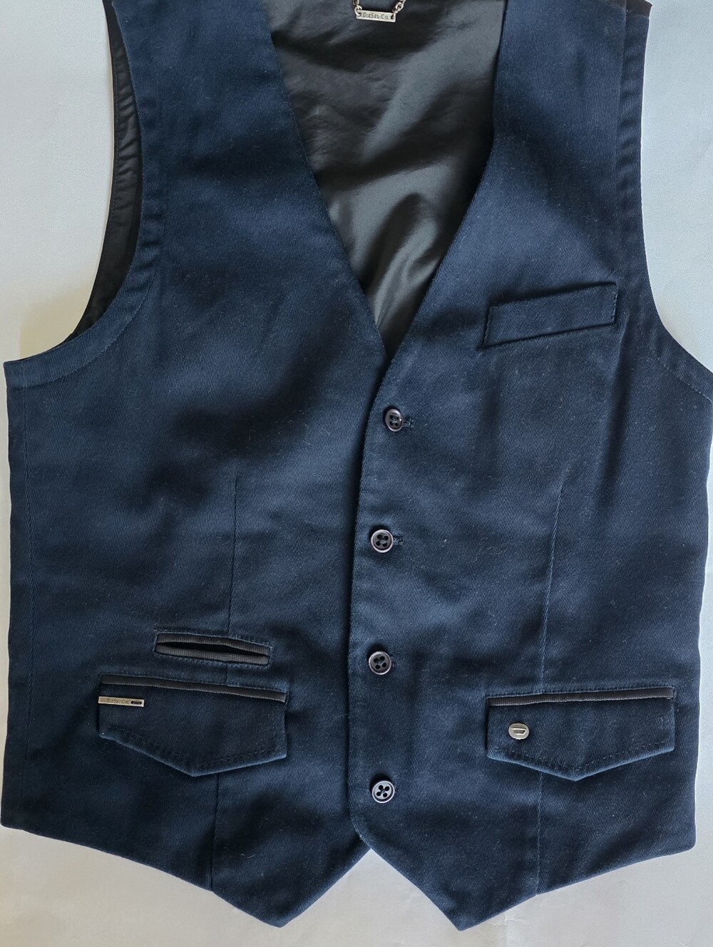Diesel Only The Brave Men's Vest Navy Size M